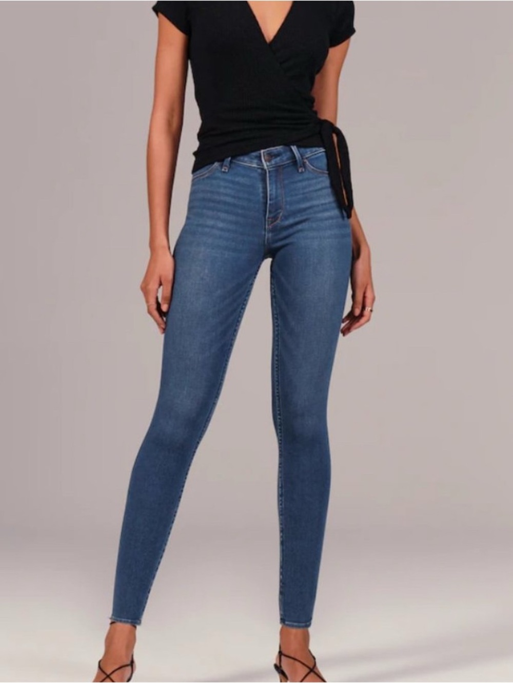 Abercrombie & Fitch Slim Skinny Jeans in Medium Blue